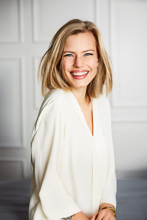 Self-esteem with straight teeth and a new smile.